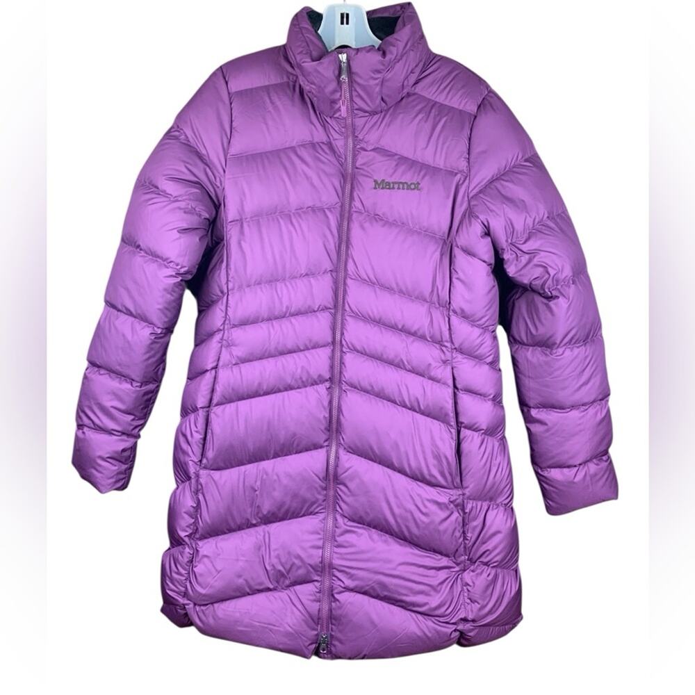 Marmot size medium purple duck down Coat winter jacket puffer long